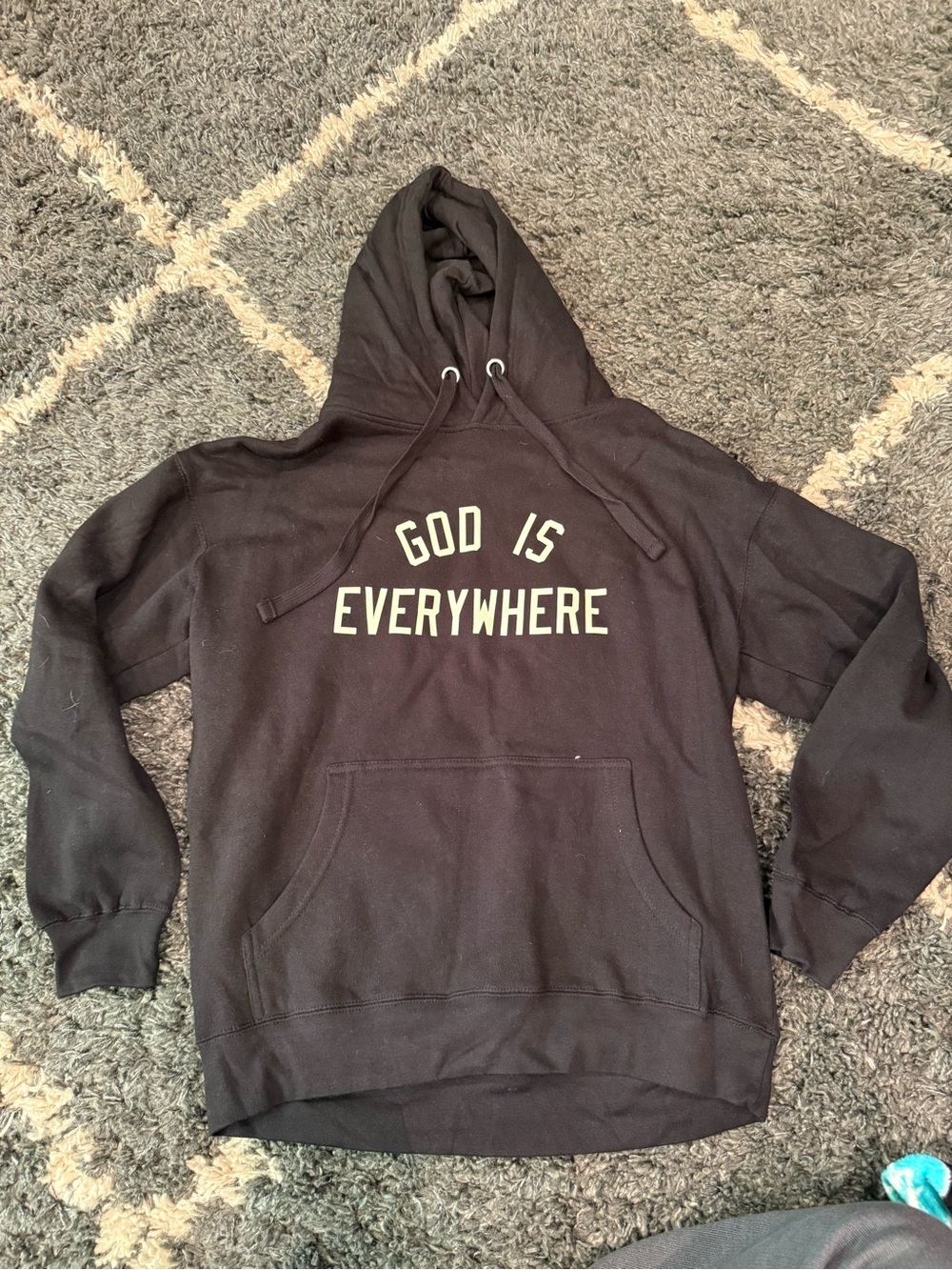 God is everywhere hoodie size medium